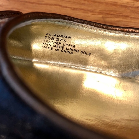 BCBG Paris Square toe earth tone flats with bow, size 7.5 - Picture 7 of 10